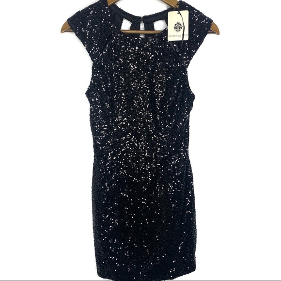 Morning Mist Dresses & Skirts - Morning Mist NWT Black Sequin Dress